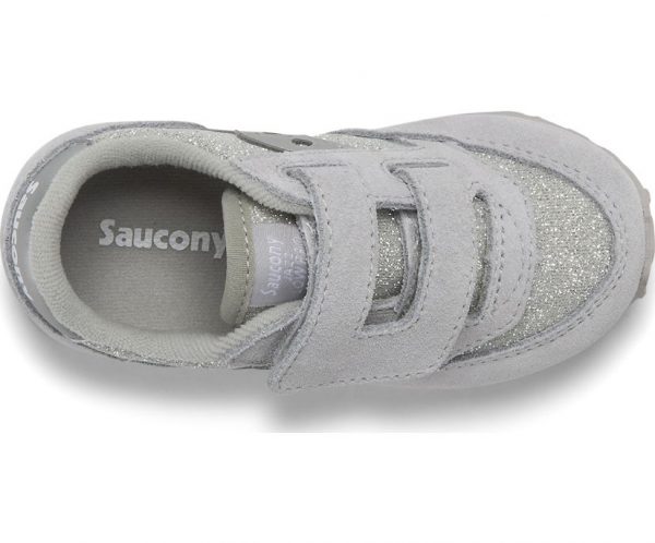 SAUCONY – SCARPE BAMBINI PICCOLI BABY JAZZ HOOK & LOOP SILVER METALLIC