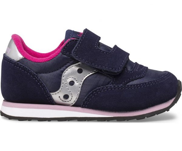 SAUCONY – SCARPE BAMBINI PICCOLI BABY JAZZ HOOK & LOOP BLUE/ROSA