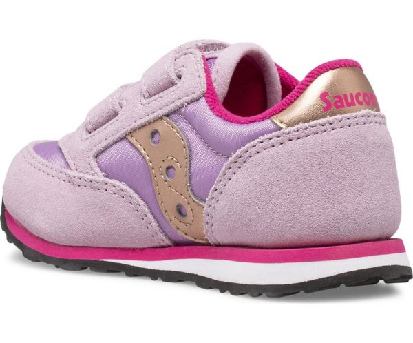 SAUCONY – SCARPE BAMBINI PICCOLI BABY JAZZ HOOK & LOOP MAVUE/ROSA