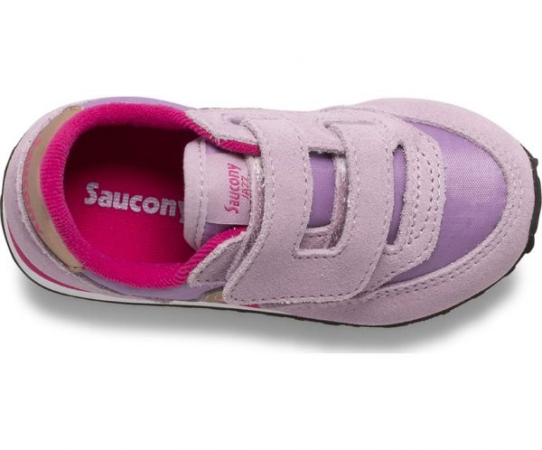 SAUCONY – SCARPE BAMBINI PICCOLI BABY JAZZ HOOK & LOOP MAVUE/ROSA