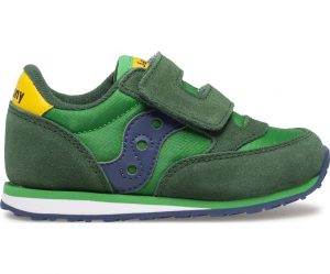 SAUCONY – SCARPE BAMBINI PICCOLI BABY JAZZ HOOK & LOOP VERDE/GIALLO/BLUE