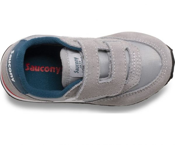 SAUCONY – SCARPE BAMBINI PICCOLI BABY JAZZ HOOK & LOOP GRIGIO/BLUE/ROSSO