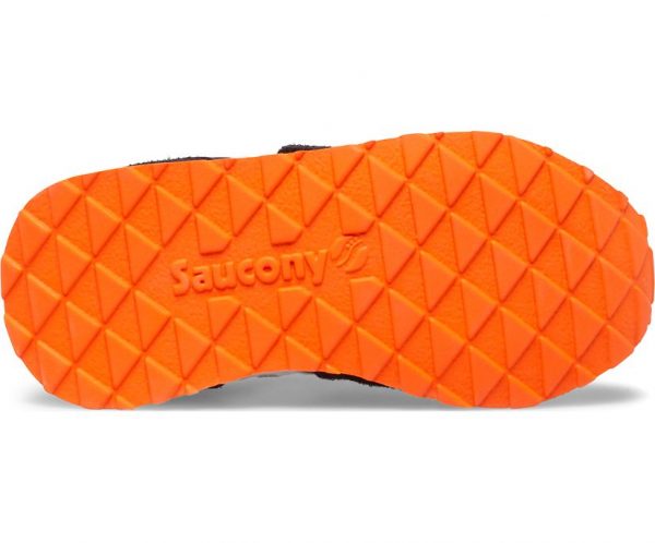 SAUCONY – SCARPE BAMBINI PICCOLI BABY JAZZ HOOK & LOOP NERO/GRIGIO/ORANGE