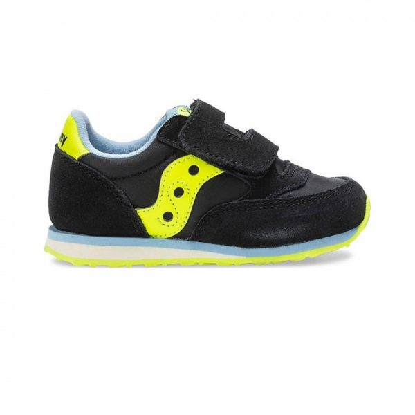 SAUCONY – SCARPE BAMBINI PICCOLI BABY JAZZ HOOK & LOOP NERA