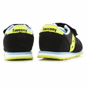 SAUCONY – SCARPE BAMBINI PICCOLI BABY JAZZ HOOK & LOOP NERA