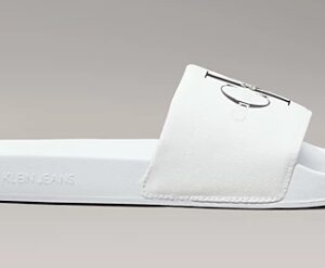 CALVIN KLEIN – Ciabatte Donna in Tela Bianco