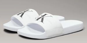 CALVIN KLEIN – Ciabatte Donna in Tela Bianco
