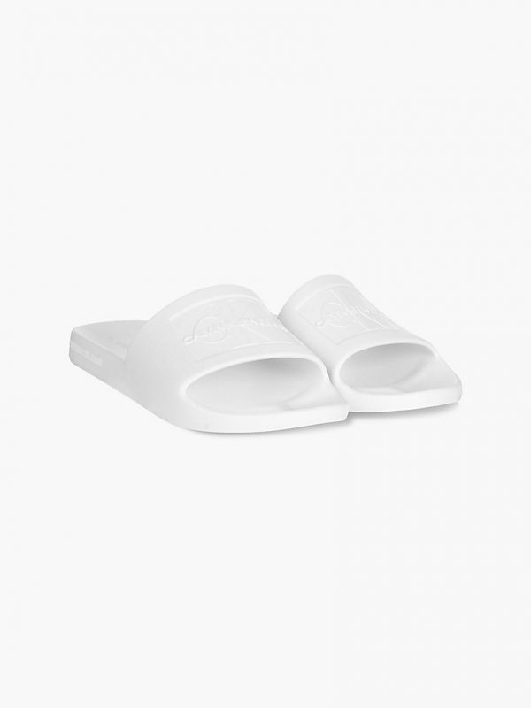 CALVIN KLEIN – Ciabatte Bianche con Logo