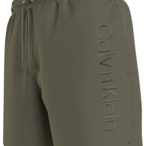 CALVIN KLEIN -Costume Pantaloncini Da Bagno Con Cordoncino Medio VERDE