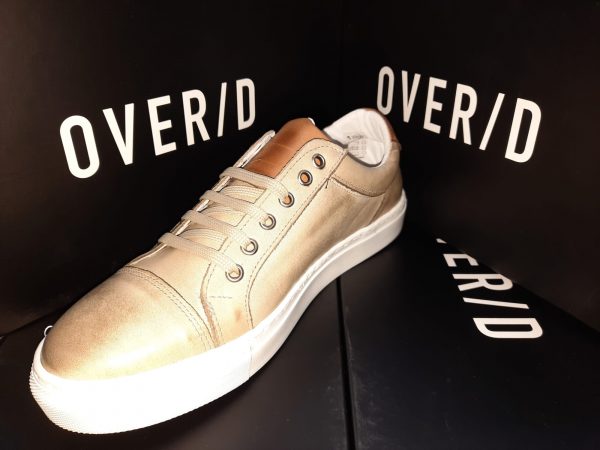 OVER/D – SNEAKERS PELLE BEIGE