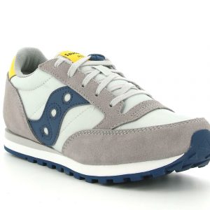 SAUCONY – SCARPE BAMBINO JAZZ ORIGINAL GRIGIO/BLUE/GIALLO