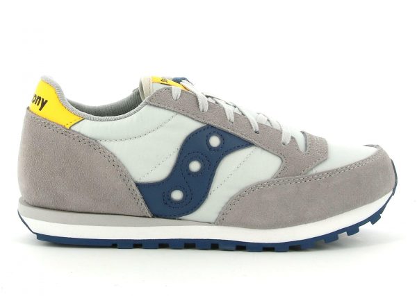 SAUCONY – SCARPE BAMBINO JAZZ ORIGINAL GRIGIO/BLUE/GIALLO