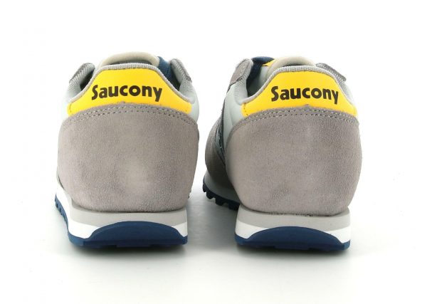 SAUCONY – SCARPE BAMBINO JAZZ ORIGINAL GRIGIO/BLUE/GIALLO