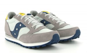 SAUCONY – SCARPE BAMBINO JAZZ ORIGINAL GRIGIO/BLUE/GIALLO