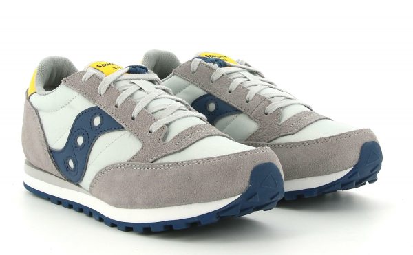 SAUCONY – SCARPE BAMBINO JAZZ ORIGINAL GRIGIO/BLUE/GIALLO