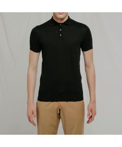 OVER-D – POLO IN MAGLIA LEGGERA NERA