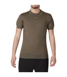OVER-D – POLO IN MAGLIA LEGGERA VERDE MILITARE