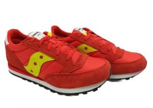 SAUCONY – SCARPE BAMBINO JAZZ ORIGINAL ROSSE/GIALLE