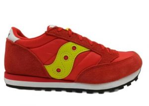 SAUCONY – SCARPE BAMBINO JAZZ ORIGINAL ROSSE/GIALLE