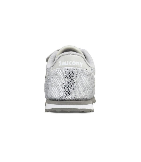 SAUCONY – SCARPE BAMBINI PICCOLI BABY JAZZ HOOK & LOOP SILVER/ SPARKLE