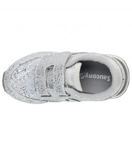 SAUCONY – SCARPE BAMBINI PICCOLI BABY JAZZ HOOK & LOOP SILVER/ SPARKLE