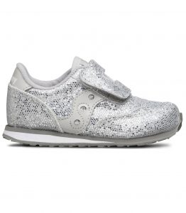 SAUCONY – SCARPE BAMBINI PICCOLI BABY JAZZ HOOK & LOOP SILVER/ SPARKLE