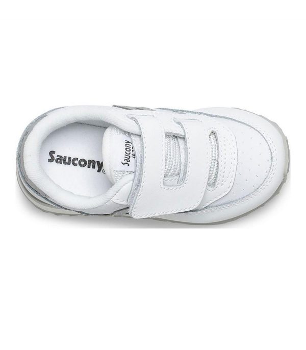 SAUCONY – SCARPE BAMBINI PICCOLI BABY JAZZ HOOK & LOOP BIANCO