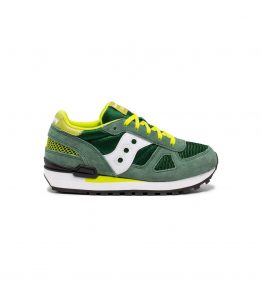 SAUCONY – SCARPE BAMBINO SHADOW ORIGINAL VERDE/BIANCO