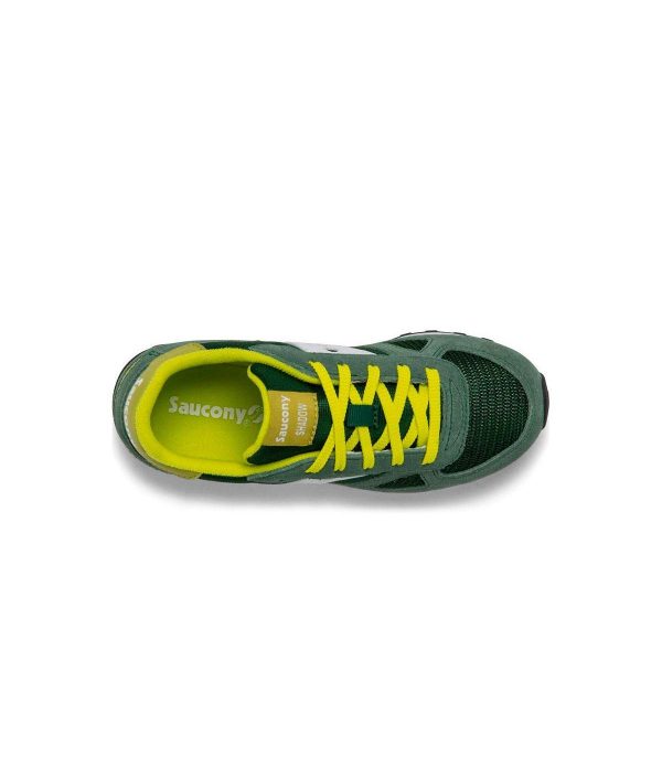 SAUCONY – SCARPE BAMBINO SHADOW ORIGINAL VERDE/BIANCO