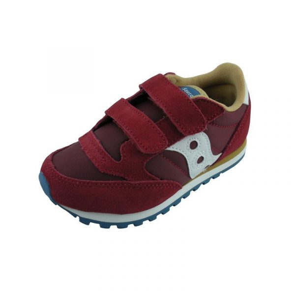 SAUCONY – SCARPE BAMBINO JAZZ DOUBLE ROSSO/BLUE/BEIGE