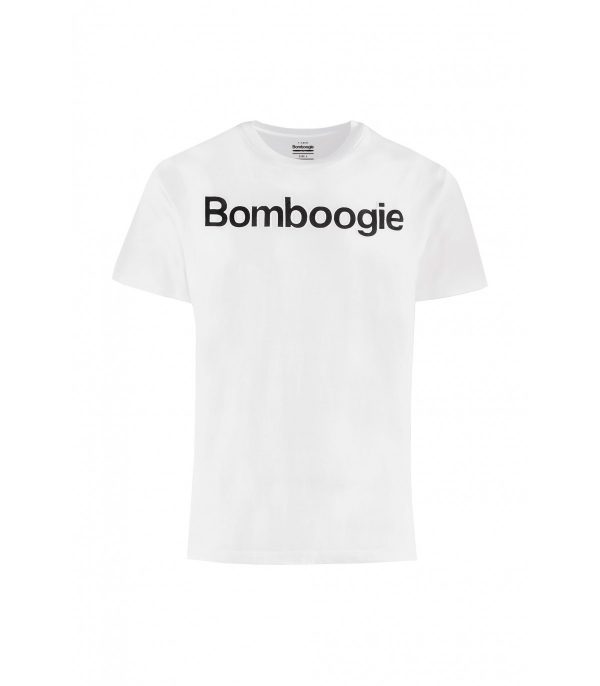 BOMBOOGIE – T-SHIRT UOMO BIANCA CON STAMPA