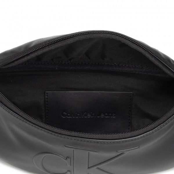 CALVIN KLEIN – Marsupio in Pelle Nero