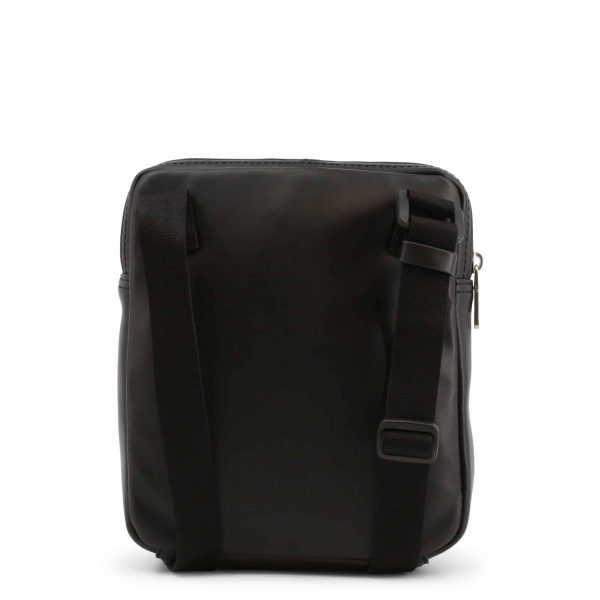 CALVIN KLEIN – Borsa Unisex a Tracolla in Pelle con Logo Nero