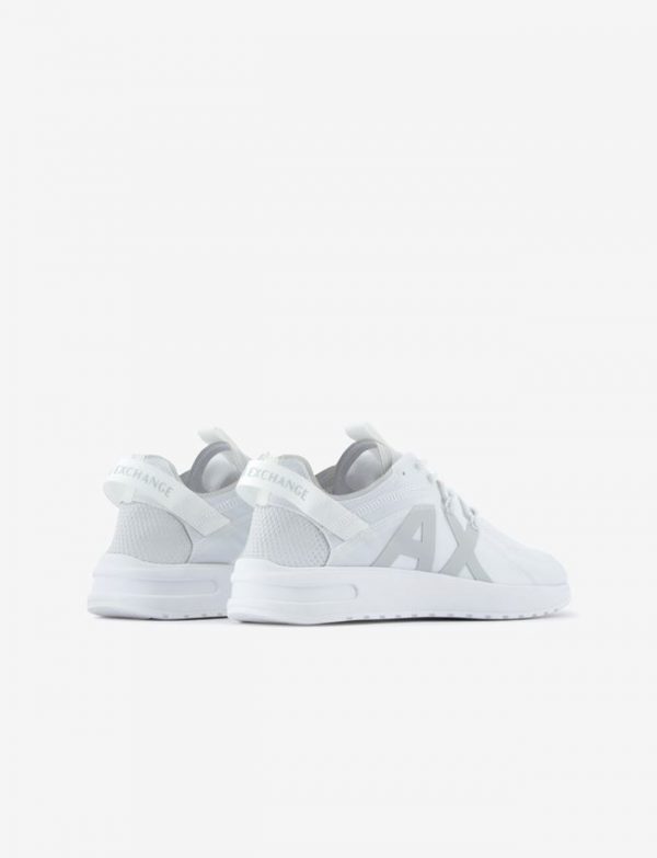 ARMANI EXCHANGE – Sneaker UOMO BIANCHE in nylon ripstop, rete e tessuto stretch