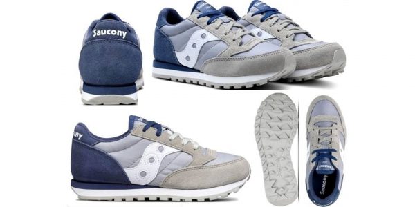 SAUCONY – SCARPE BAMBINO JAZZ ORIGINAL GRIGIO/Blu