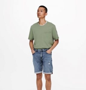 ONLY&SONS – JEANS CORTI Con ROTTURA