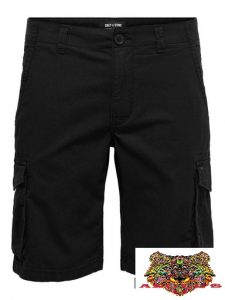ONLY&SONS – BERMUDA UOMO Nero