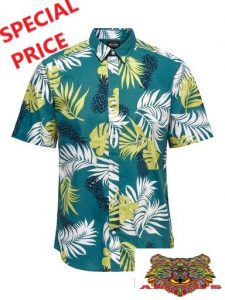 ONLY&SONS – CAMICIA UOMO A MANICA CORTA FANTASIA FLOREALE