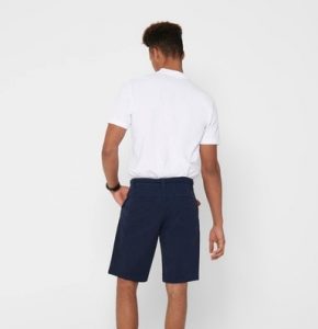 ONLY&SONS – PANTALONE CORTO CHINO Blu