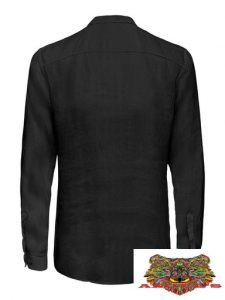 ONLY&SONS – Camicia  DI LINO NERA