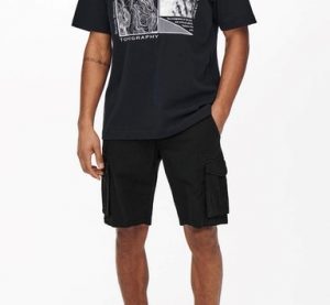 ONLY&SONS – BERMUDA UOMO Nero