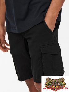 ONLY&SONS – BERMUDA UOMO Nero