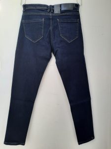 OVER/D – Jeans Uomo 5 Tasche Slim Super Skinny Blu Scuro