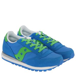 SAUCONY – SCARPE BAMBINO JAZZ ORIGINAL CELESTE/Verde