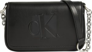 CALVIN KLEIN – Borsa Donna a Tracolla con Logo Nero