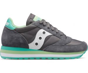 SAUCONY-SCARPE DONNA JAZZ TRIPLE ORIGINAL GRIGIO /Menta