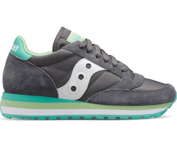 SAUCONY-SCARPE DONNA JAZZ TRIPLE ORIGINAL GRIGIO /Menta