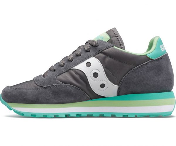 SAUCONY-SCARPE DONNA JAZZ TRIPLE ORIGINAL GRIGIO /Menta