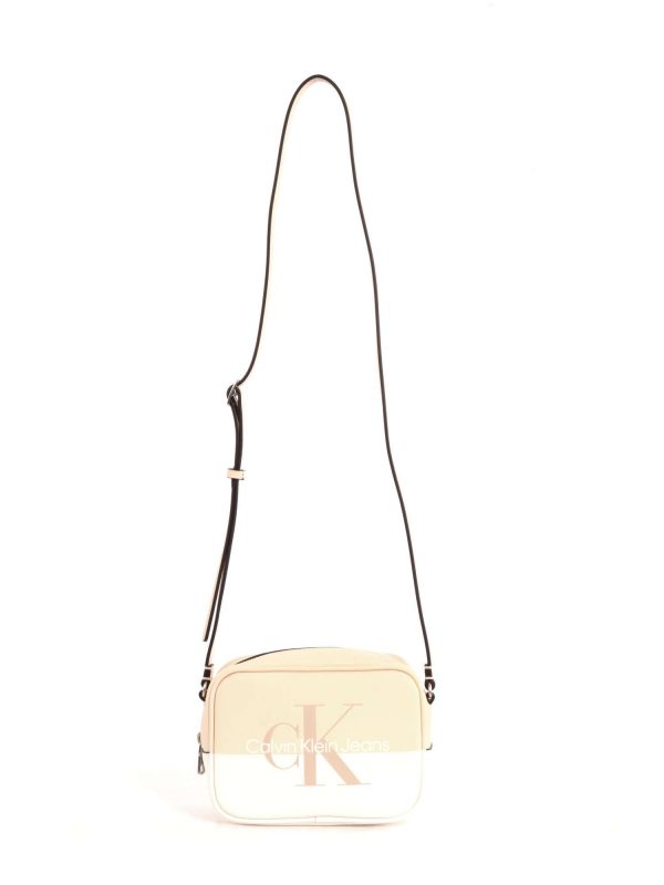 CALVIN KLEIN – Borsa Donna Borsetta con Tracolla Color-Block Rosa-Bianco