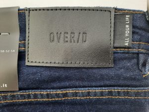 OVER/D – Jeans Uomo 5 Tasche Slim Super Skinny Blu Scuro